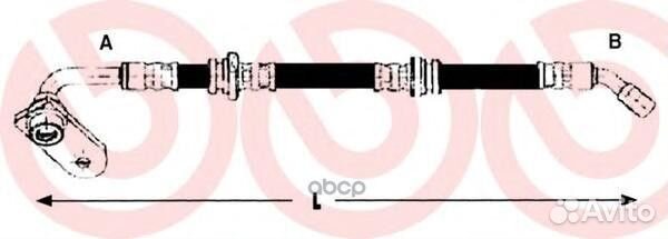 Шланг тормозной перед прав suzuki grand VIT