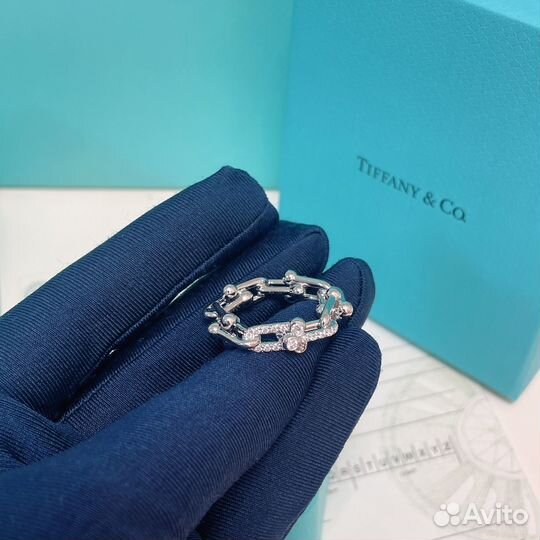 Tiffany кольцо из золота 750 пробы и бриллианты