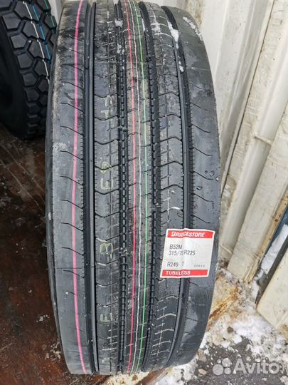 Грузовые шины 315 70 22 5 Bridgestone R249 рулевая