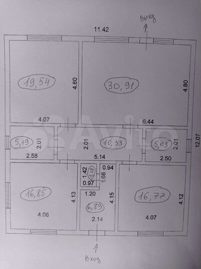 Коттедж 121 м² на участке 5,5 сот.