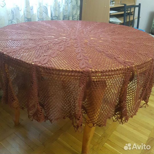 Скатерть круглая крючком