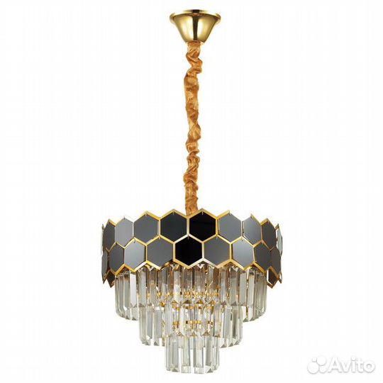 Люстра подвесная lumion Kaz E14 6х40Вт золотой кор