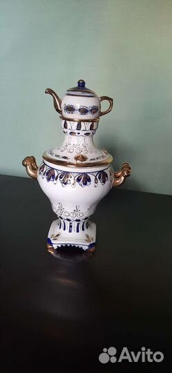 Самовар с чайничком «Олимпийский» экспортный 1980г