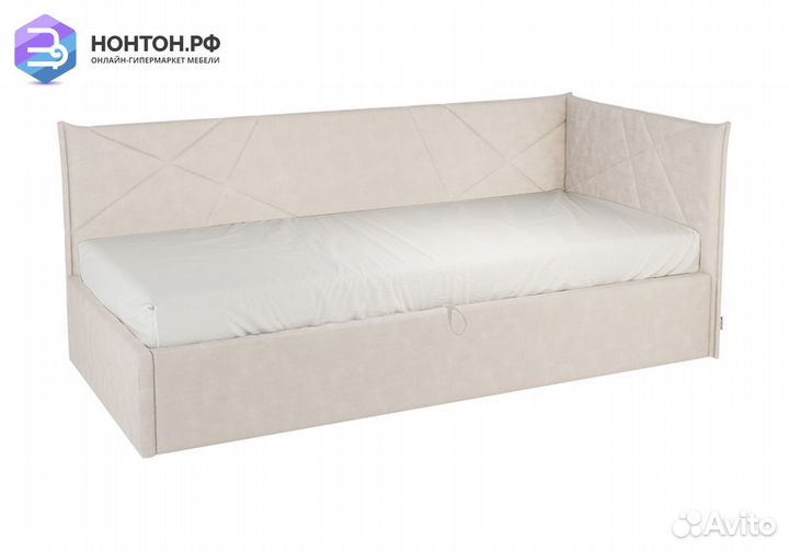 Кровать Квест 0.9 кремовая