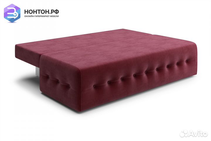 Диван еврокнижка Сити бордовый