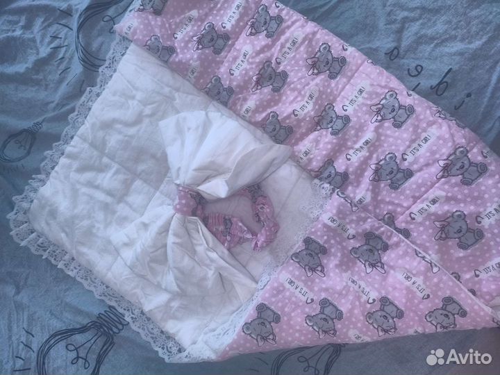 Одеяло на выписку для девочки
