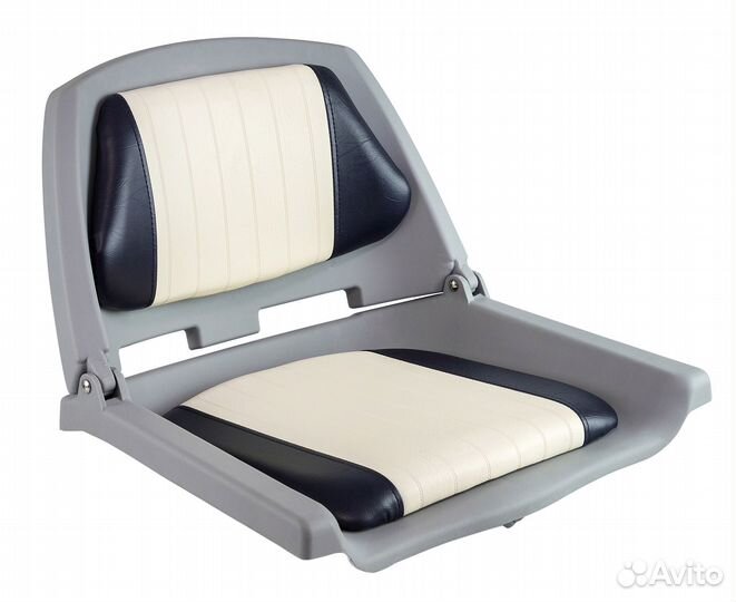 Сиденье мягкое, бело-сине-серый (С12504G)