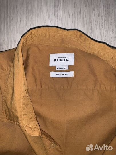 Кожаная рубашка мужская Pull&Bear