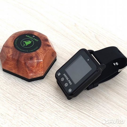 Кнопка вызова официанта Бургер с часами Элит