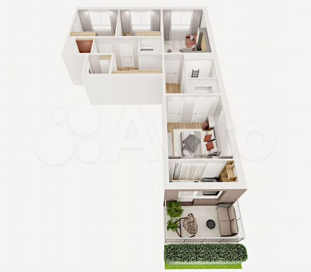 3-к. квартира, 82,6 м², 1/9 эт.
