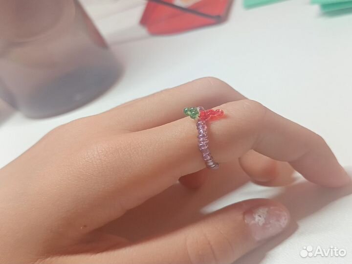 Кольцо из бисера