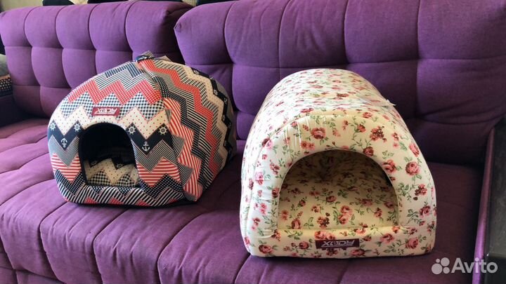 Лежанка домик для собак и кошек