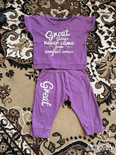 Летние вещи пакетом на девочку 98 104