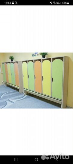 Шкафчики.мебель для детского сада