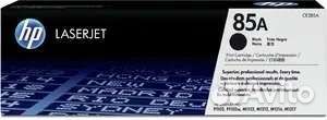 Картридж лазерный HP 85A (CE285A) черный, с чипом