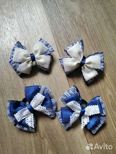 Галстук-брошь, школьные бантики