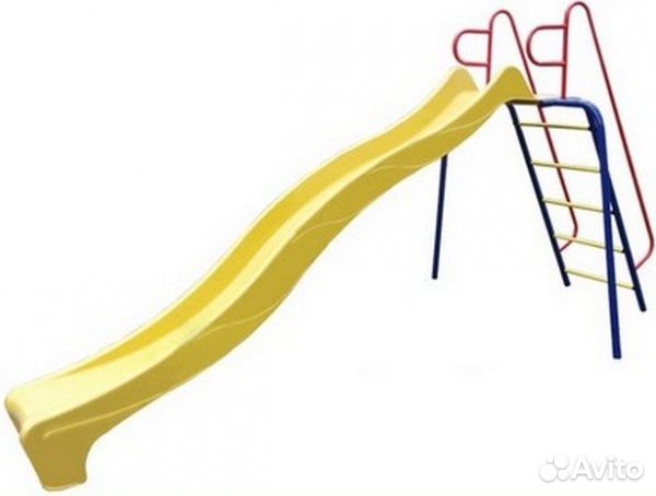 Cкат пластиковый для горки, детская горка 3 м