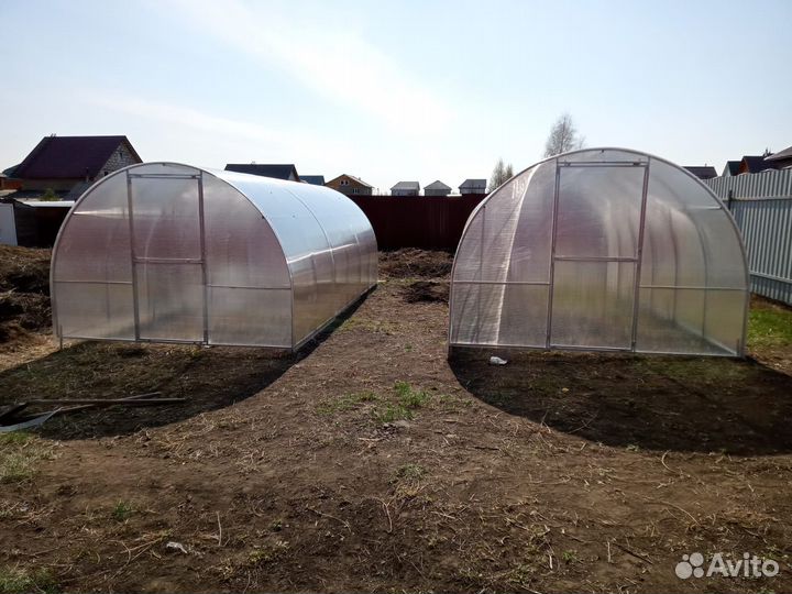 Теплица усиленная трубная
