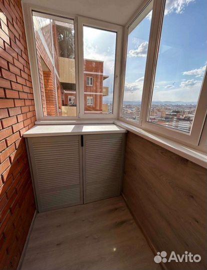 Окна на балкон + шкаф