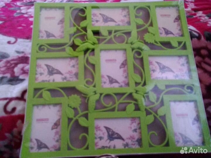 Фоторамка на 9 фото и Багеты новые из дерева