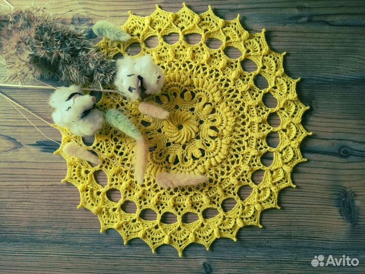 Салфетки на стол круглые