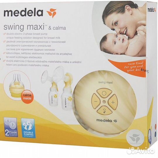 Молокоотсос medela swing maxi электрический