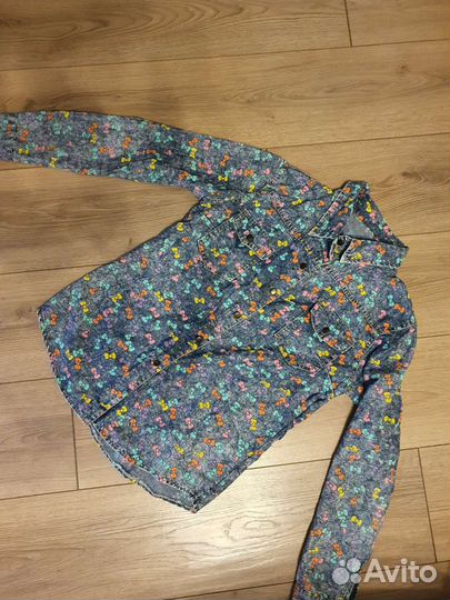 Джинсовая рубашка на девочку