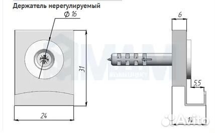 Зеркалодержатели (комплект)