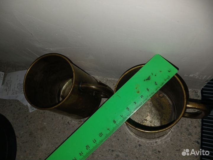 Пивная кружка медная старинная 2 штуки