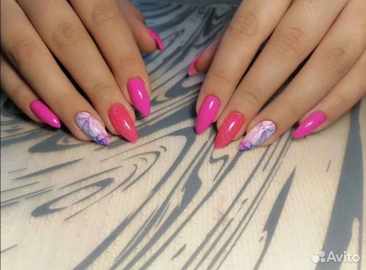 Наращивание ногтей, шеллак, маникюр