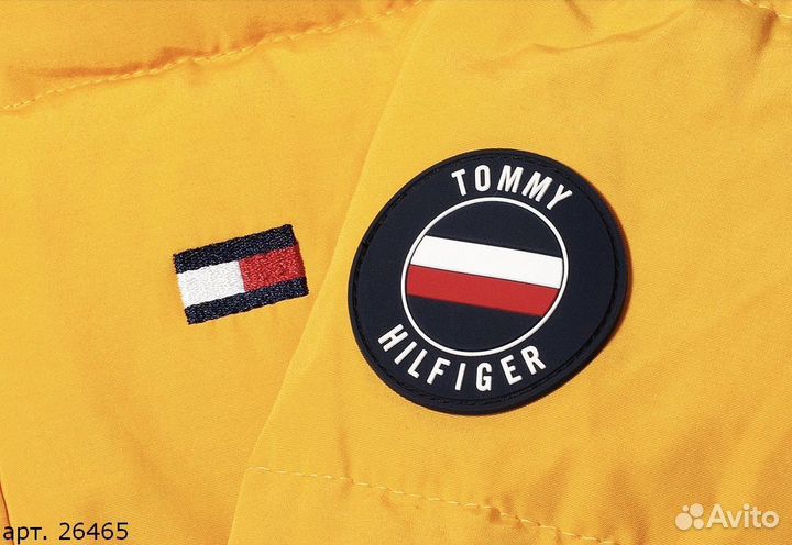 Tommy hilfiger куртка желтая