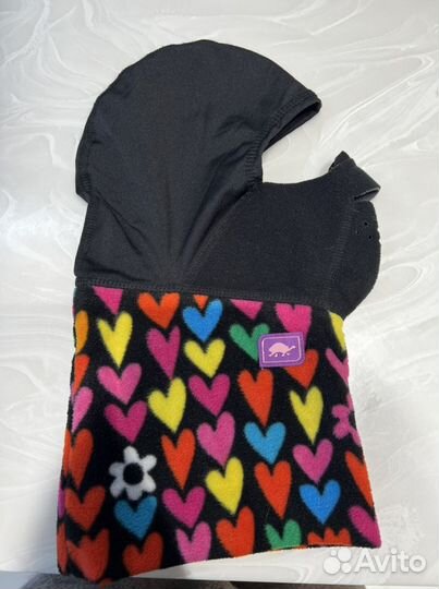 Балаклава детская для девочки на флисе размер 4-5