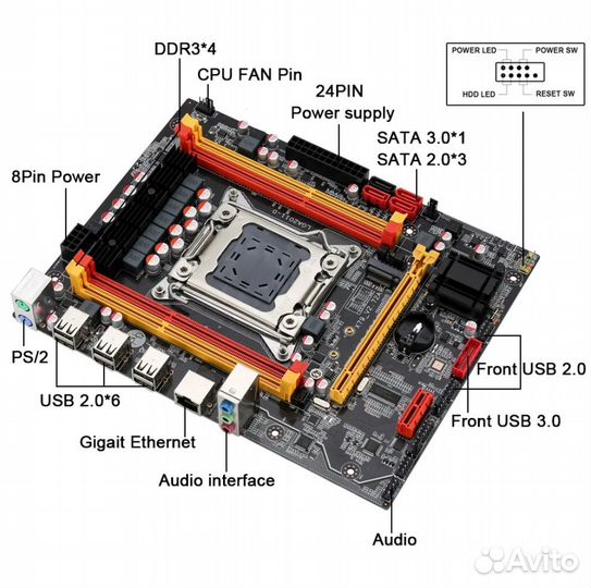 Комплект 2650V2+X79+16Gb DDR3