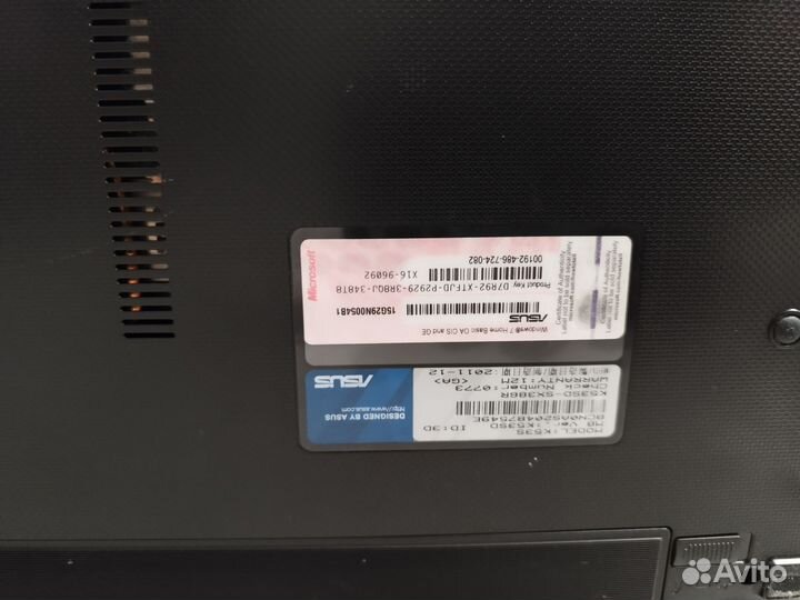 Ноутбук Asus core i3