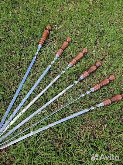 Шампура с деревянной ручкой