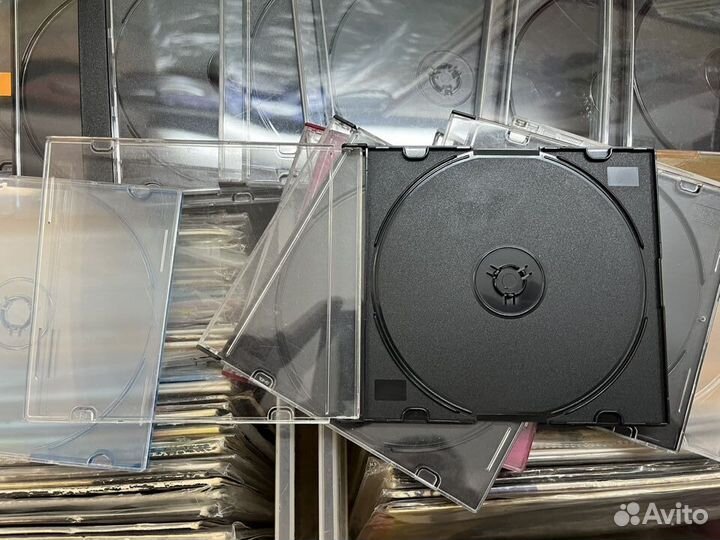 Слим Бокс для сд, Slim CD Box Black, коробка для с