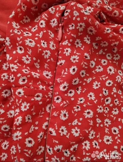 Платье летнее красное