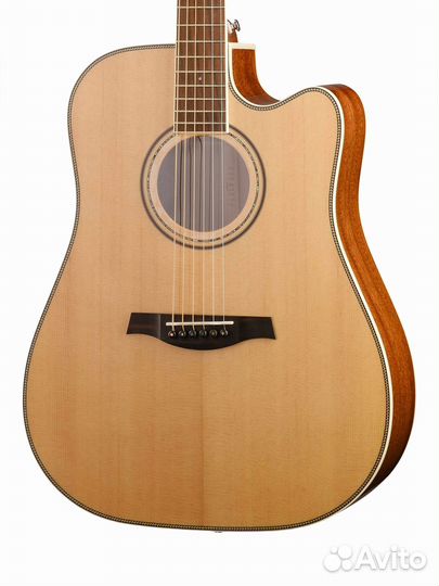 Электроакустическая гитара, дредноут Parkwood P660