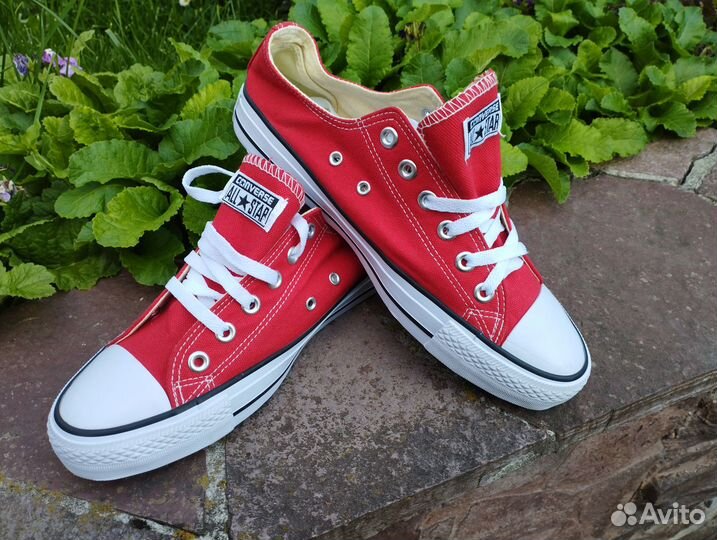 Кеды Converse красные низкие