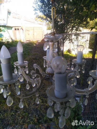 Люстра хрустальная ретро СССР