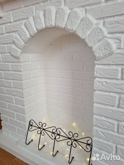 Фальш камин декоративный новогодний