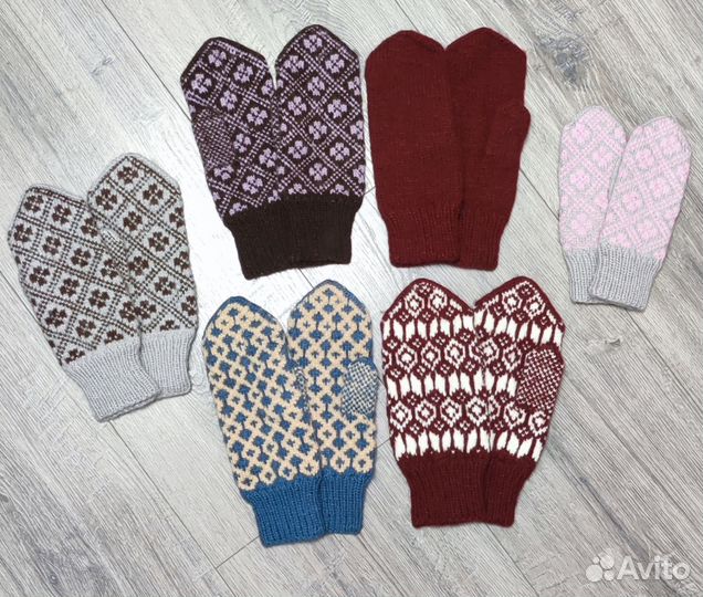 Варежки ручной работы