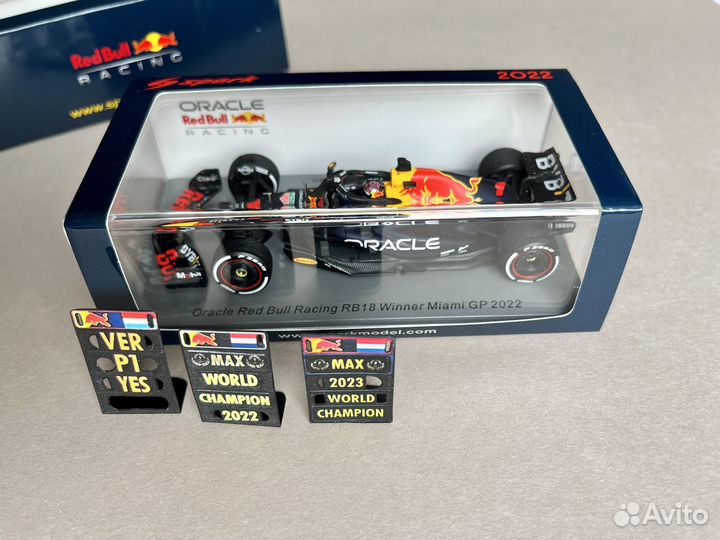 Питборды Formula 1 Max Verstappen 2021,22,23 1:43