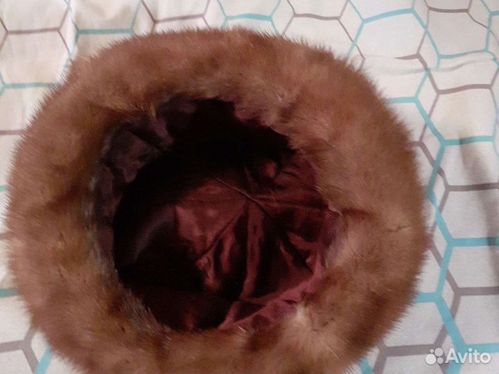 Шапка норковая женская