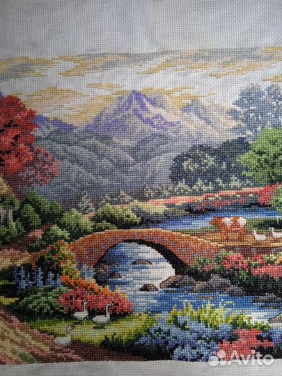 Вышитый пейзаж