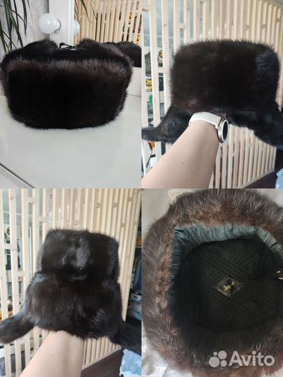 Норковая шапка мужская