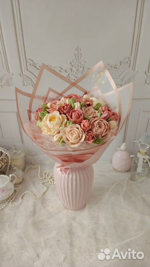 Сладкий букет из зефирных цветов