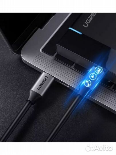 Кабель ugreen US161 (50751) 1.5м серый USB 3.1 Ty