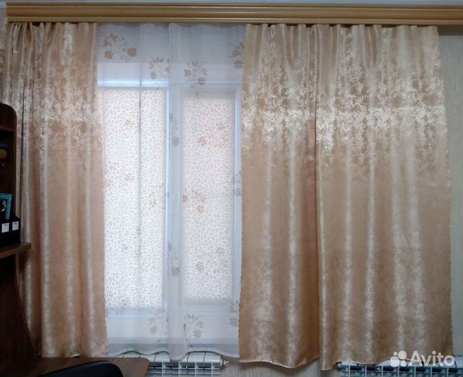 Шторы теневые классические прямые