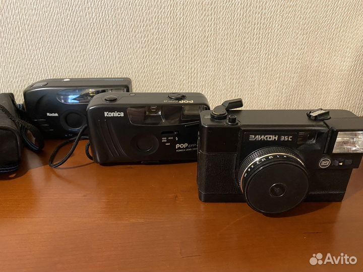 Плёночные фотоаппараты Kodak,Konica,Эликон